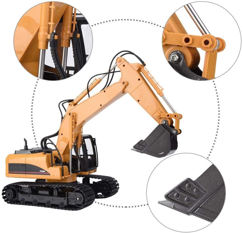 HUINA 1550 15 Channel Full Functional RC Excavator - Image 7