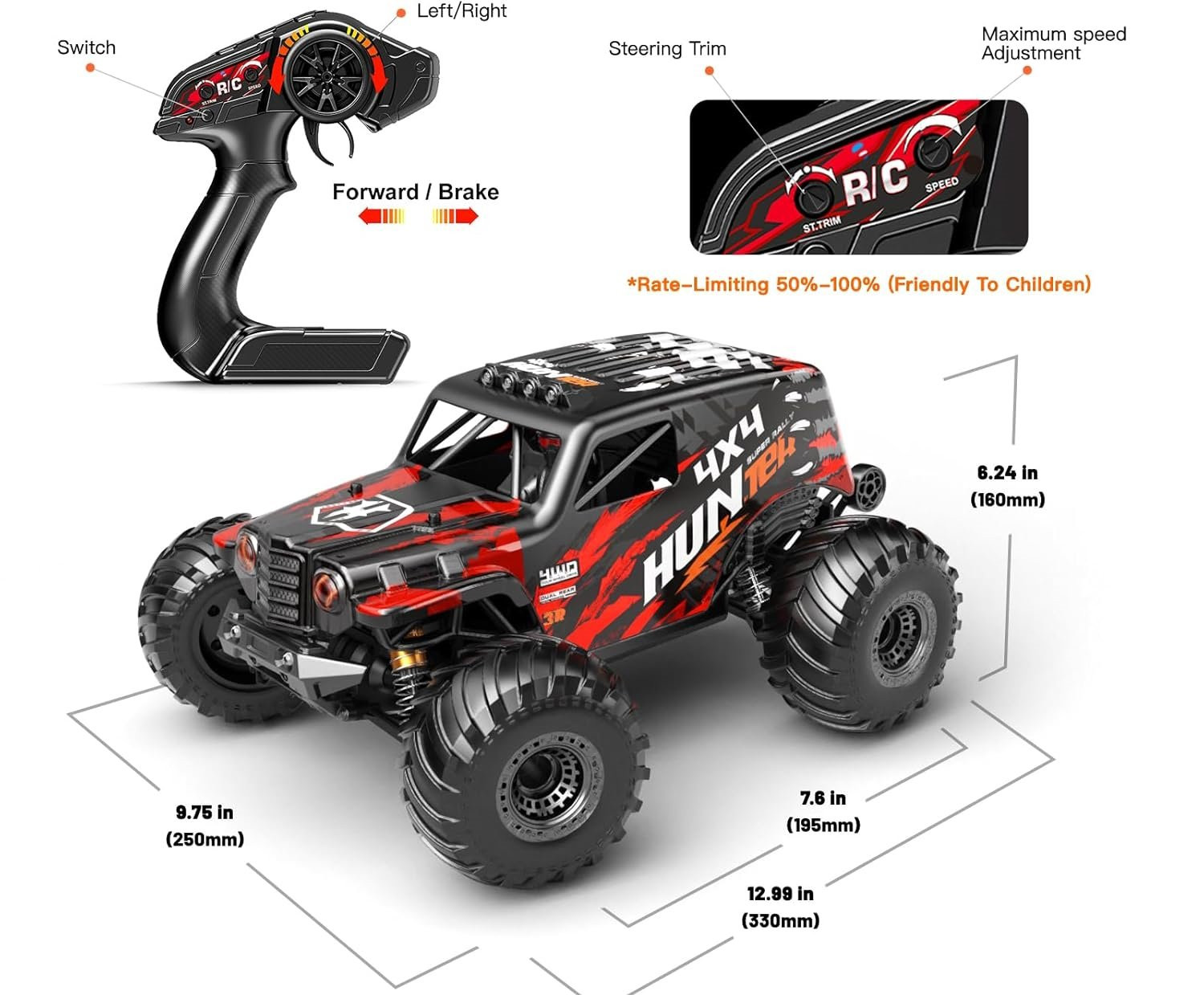 Rc Leading Hunter 4×4 Off-Road Truck (40km/h) 1/14 - Image 2